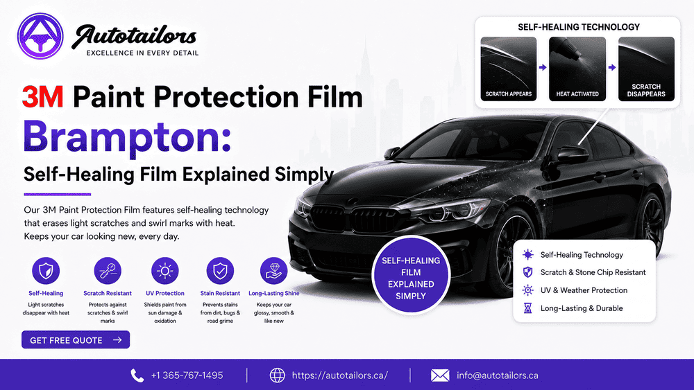 Car Paint Protection Film Brampton: Self-Healing Film Explained Simply