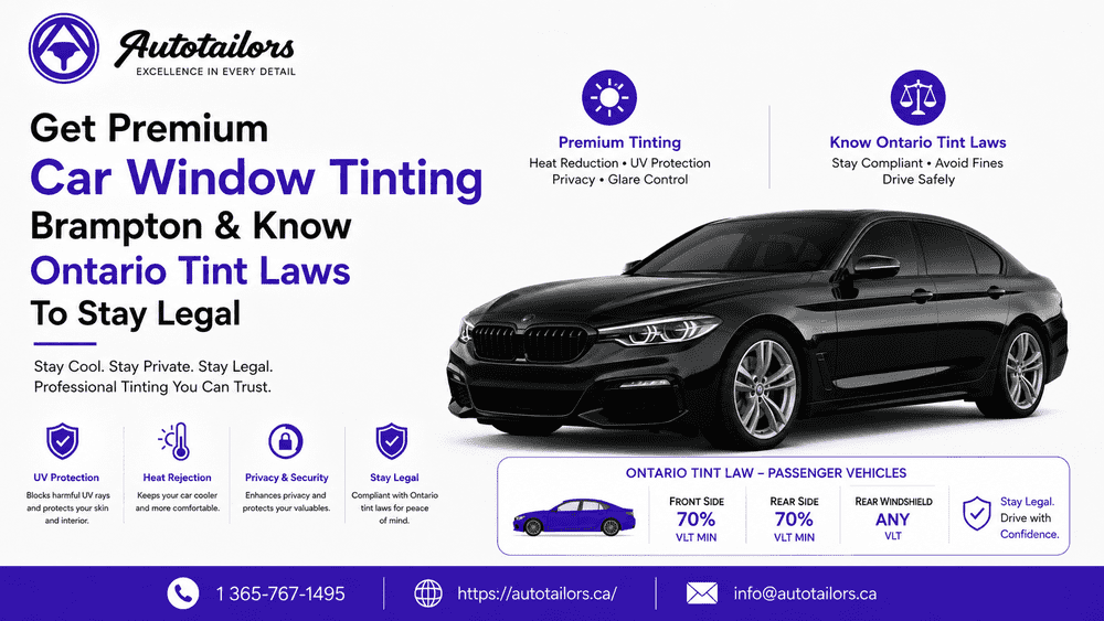 Premium Car Window Tinting Brampton | Ontario Tint Laws