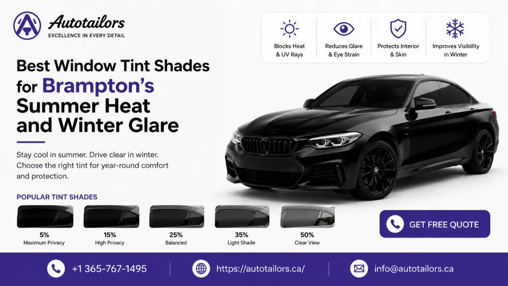 Best Window Tint Shades for Brampton’s Summer Heat and Winter Glare