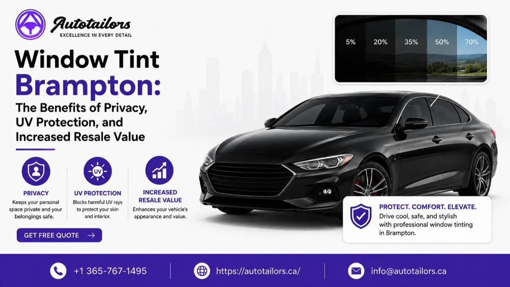 Window Tint Brampton The Benefits of Privacy, UV Protection, and Increased Resale Value