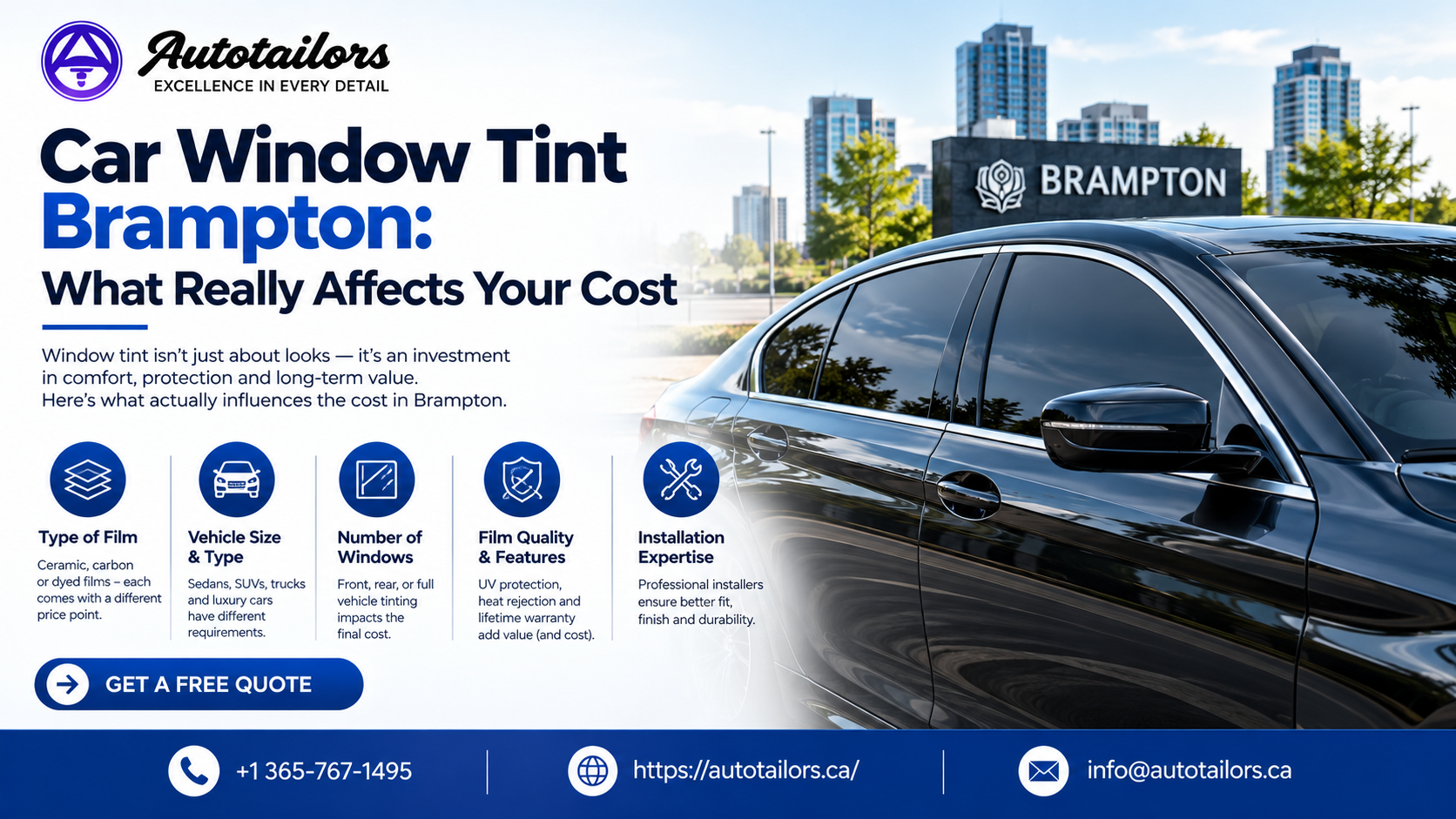 Car Window Tint Brampton What Really Affects Your Cost