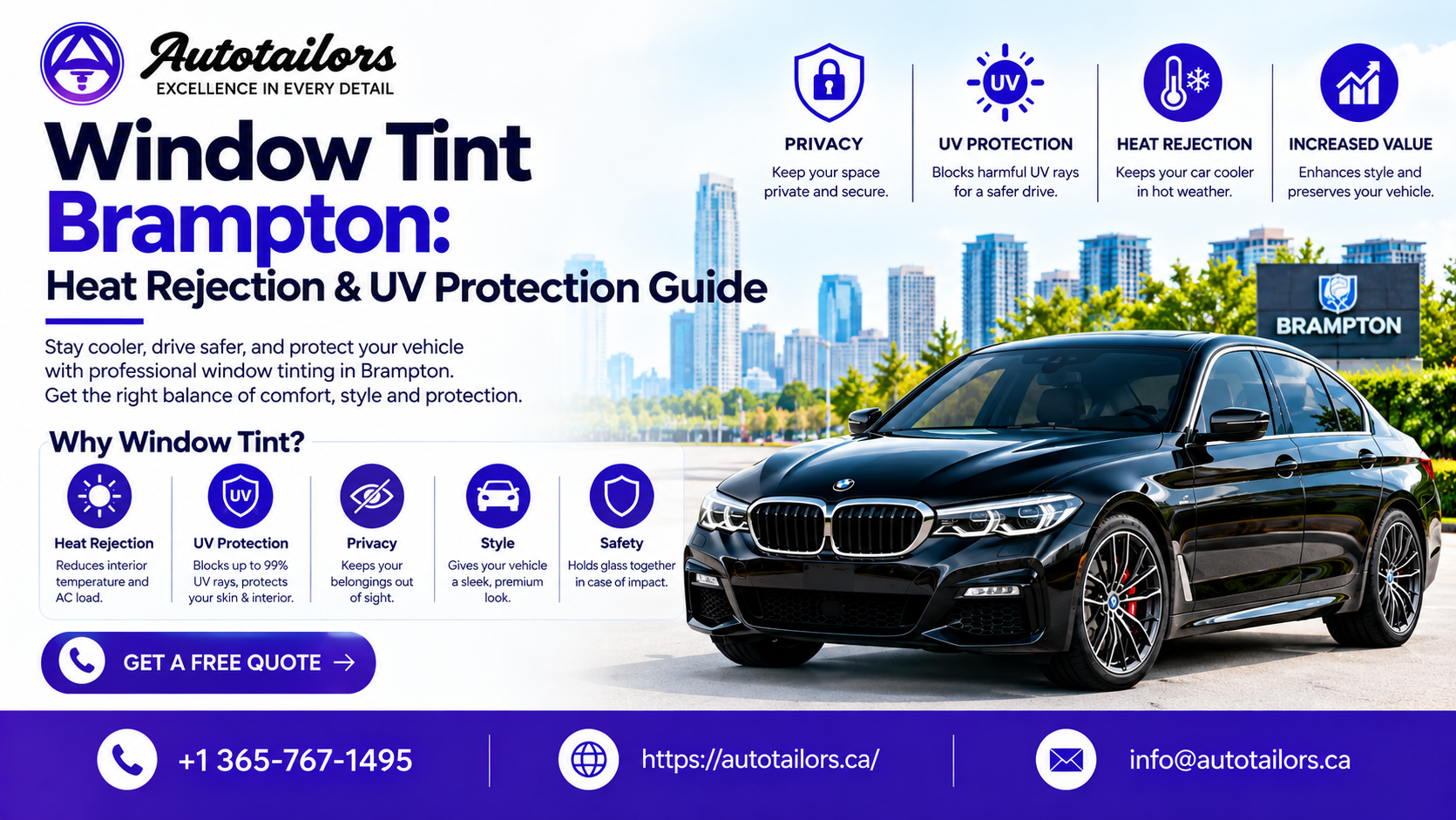 Window Tint Brampton: How Much Heat and UV Protection Do You Really Get?